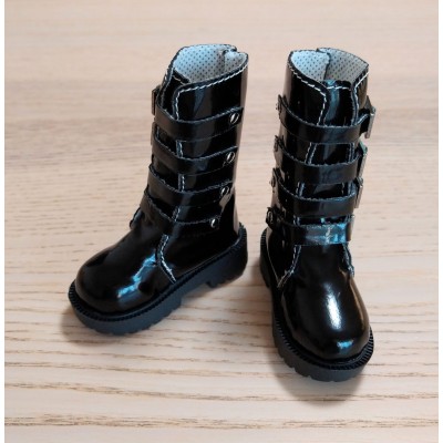 SHM062BLK MSD DOC bjd Obitsu 60cm Doll Shoes Buckle Boots Black